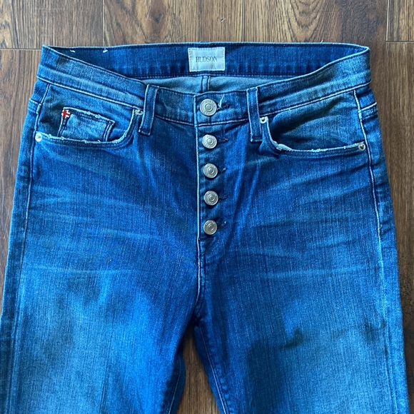 RARE Hudson button up Flare Jeans - Picture 2 of 7